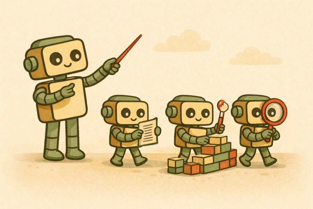 Building agents to complete a complex task